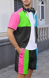 บริการ OEM ของ RABUSH SPORTS ชุดเซ็ตเสื้อแจ็คเก็ตกันลมแบบสั้น ตัดต่อผ้าโพลีเอสเตอร์/ไนลอนเคลือบสีสันสดใส สำหรับฤดูหนาว - Product Image 3