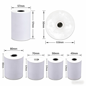 Rollo de Papel Térmico para Caja Registradora, 57*40mm, 70GSM, Precio de Fábrica, para Recibos de <span class=keywords><strong>Cajero</strong></span>, POS, <span class=keywords><strong>ATM</strong></span>, Banco - Product Image 1