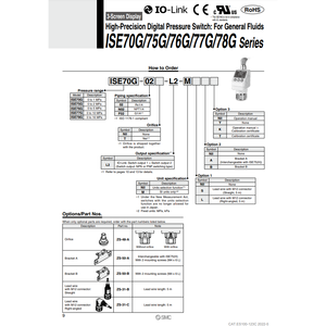 Pressostat numérique SMC Pneumatics ISE70G-02-L2 - Product Image 2
