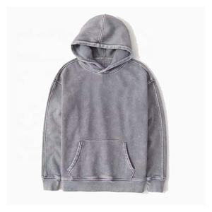 Nuevo diseño hombre Vintage liso bolsillo pulóver sudaderas bordado ácido lavado sudaderas con logotipo personalizado tamaño y color - Product Image 5