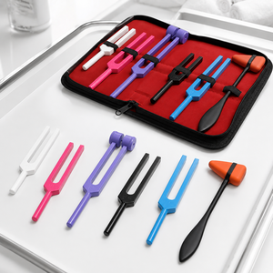 Juego de Diapasones de Aluminio Ponderados de Grado Clínico para Pruebas Sensoriales Nerviosas, Kit de Diagnóstico con Martillo para Examen de Audición ORL - Product Image 5