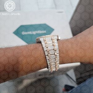 Charm Jewells Luxury Stainless Steel Watch 42mm Round Dial Sapphire Crystal Quartz Movement <b>Chronograph</b> Unisex Fashion Design - Product Image 2