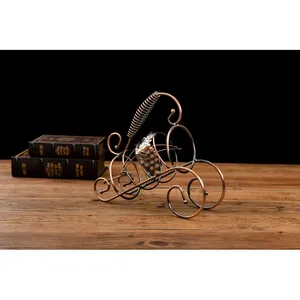 Soporte de Metal para Botellas Hecho a Mano, Solución Elegante para Decoración del Hogar, Soporte de Metal para Botellas de Vino Hecho a Mano, Diseño Vintage, Frutero - Product Image 1