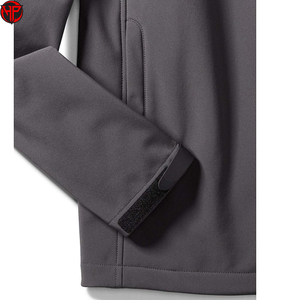 Men's Soft Shell <b>Jacket</b> Stand Collar <b>Zip</b> <b>Up</b> Waterproof Polyester Fleece Lined Regular Fit for Outdoor Softshell <b>Jacket</b> - Product Image 4