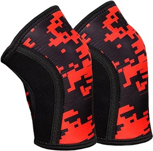 Genouillères en néoprène camouflage de différentes couleurs, respirantes, antidérapantes, avec soutien par compression pour la musculation et l'entraînement en salle de sport. - Product Image 1