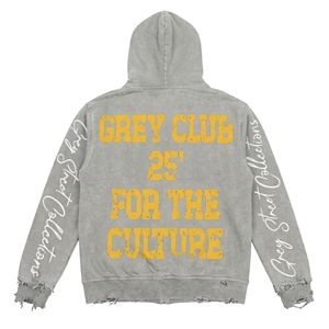 High Quality <b>Acid</b> Washing Men's Hoodie Custom Oversized Spray Distressed Hoodies With <b>Drop</b> Shoulder in Stock Hooded Hoodie - Product Image 2