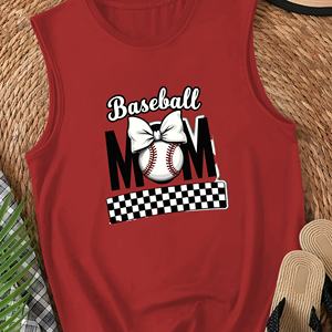 Chaleco casual de mujer con diseño de lazo de mamá de béisbol - Product Image 2