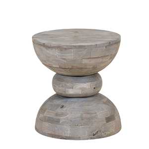 Mesa de Centro Extensible de Madera Sólida con Acabado Natural, Estilo Rústico y Moderno para Sala de Estar - Product Image 2