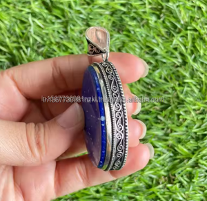 Collier Pendentif Lapis Lazuli Bijoux Lapis Bijoux Pierres Précieuses Lapis Lazuli Pierre de Guérison Pendentif Bleu Collier Lapis Pierre Bleue - Product Image 3