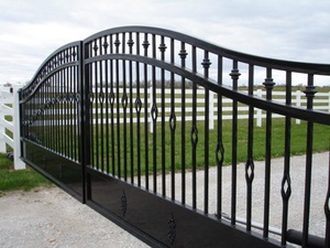 Puerta de Entrada de Hierro Forjado Premium, Puerta de Acero Personalizada para Casas, Diseño Elegante de Seguridad con Estilo - Product Image 1