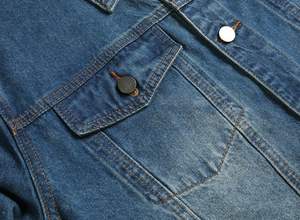 Chaqueta Vaquera de Corte Regular para Invierno, Abrigo Casual Resistente a la Altura de la Cadera, Estilo Urbano Desgastado para Uso Formal y Casual - Product Image 6