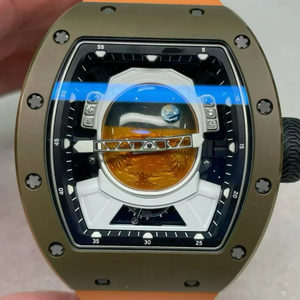 Montre mécanique squelette pour homme, automatique, de haute qualité, avec bracelet en caoutchouc, verre saphir 41 mm, style sport, fabriquée en usine - Product Image 3