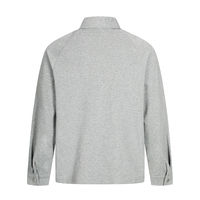 Polo à manches longues en coton pour homme de bonne qualité, décontracté, avec fermeture éclair quart de tour, logo personnalisé, marque privée