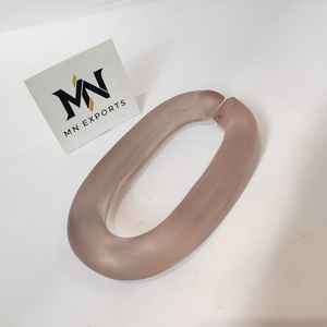 Chaîne murale en résine brillante colorée en gros, bijoux hip-hop pas chers à couleurs contrastées, artisanat en résine acrylique - Product Image 4