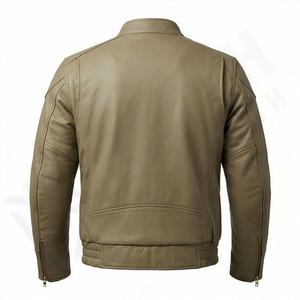 Veste en cuir pour homme NAI-0468A, style motard, manteau tendance, vente en gros, vêtements de protection pour la moto, couleur personnalisable - Product Image 2