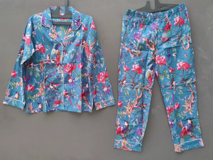 Conjunto de Pijama Coordinado con Estampado Animal para Mujer de Naaz Textile, Camisones Tejidos Casuales de Verano, Suaves y Transpirables de Algodón hasta la Rodilla - Product Image 4