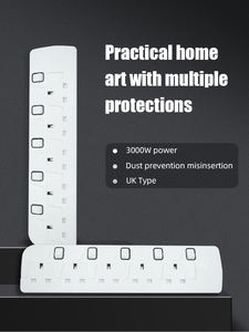 Enchufe de Extensión con Protección Contra Incendios de 13A, Nuevo Tipo BETA del Reino Unido, Regleta de Enchufes de Ingeniería con 3/4/5 Tomas - Product Image 4