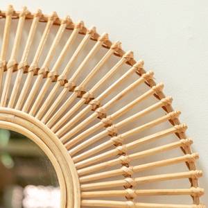 Handmade Rattan <b>Wall</b> <b>Mirror</b> <b>Round</b> Bamboo Cane <b>Mirror</b> Natural Boho Decorative <b>Wall</b> Hanging Home Decor - Product Image 3