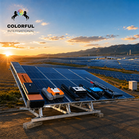 Robot de nettoyage de panneaux solaires CZ-3 coloré, auto-alimenté, entièrement automatique, alimenté par batterie au lithium, télécommande, brosse rotative à 360°