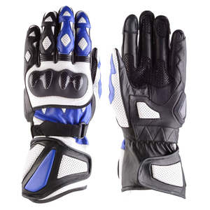 Gants longs en cuir pour moto pour hommes - Imperméables, antidérapants, isolés thermiquement, gants de style Cafe Racer pour scooter, VTT - Product Image 4