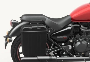 กล่องเก็บสัมภาระสำหรับมอเตอร์ไซค์รุ่น Meteor Classic Hunter New Bullet 350 คุณภาพพรีเมียม สีดำ สำหรับการเดินทางท่องเที่ยว รุ่น KXA00076 มีจำหน่าย - Product Image 6