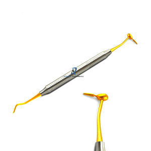 Juego de Instrumentos Dentales de Titanio y Oro Compuesto CIG 6, Herramientas de Relleno Antiadherentes, Ergonómicas, Ligeras y Manuales - Product Image 1