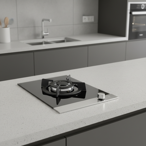 Встраиваемая газовая варочная панель с 1/2 конфорками, из закаленного стекла, с автоматическим поджигом, для сжиженного/природного газа - Product Image 2