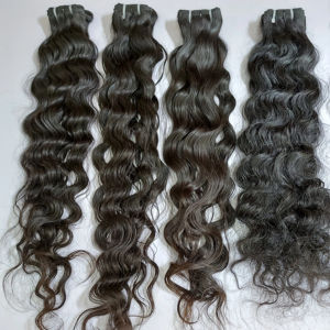 Extensions de cheveux humains vierges indiens Arrow Exim, lots de 100g, double trame machine, styles bouclés durables - Product Image 3