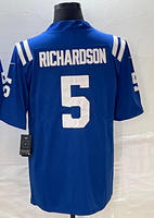 Ventes en gros de maillots de football américain de haute qualité et bon marché, broderie, Indianapolis 17 Daniel Jones, short de match d'équipe, 100% polyester