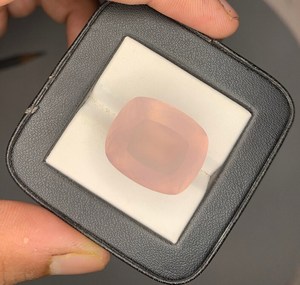 Cuarzo rosa natural facetado, piedra preciosa rosa, cristal suelto para joyería - Product Image 3