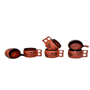 Juego de Café y Té Portátil SwamiG TradeX, Hecho a Mano, de Lujo, Ecológico, de Arcilla Natural, Apto para Alimentos, para Uso en Cafeterías - Product Image 3