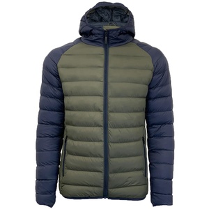 GENERSA SPORTS New Fashion Hot Sale Plus Size <b>Men's</b> Winter Hooded Bubble Puffer Outdoor Quilted <b>Jacket</b> Stand Collar Front Logo - Product Image 1