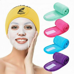 Bandeaux de Spa Tendance de Haute Qualité en Polaire Corail Ultra Épais et Doux à Séchage Rapide, Brodés, pour Maquillage - Product Image 5