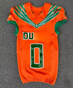 Customized Men's American Football Jersey Plus Size Short Sleeves Breathable Quick Dry 100% Polyester Sublimation Printing - Product Image 5