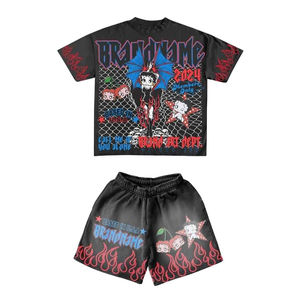 Conjunto de verano de algodón y lino para hombre, camisa de manga corta y pantalones cortos, conjunto informal a juego para vacaciones en la playa - Product Image 6