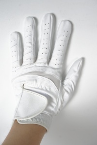 Gant de golf en cuir véritable blanc, main droite, antidérapant, fermeture auto-agrippante, gant de sport unisexe - Product Image 3