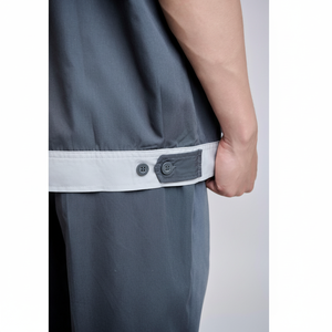 Ropa de Trabajo de Alta Visibilidad para Hombre, FMF, Impermeable, Antiestática, de Poliamida, Manga Corta, Color Carbón+Gris - Product Image 6