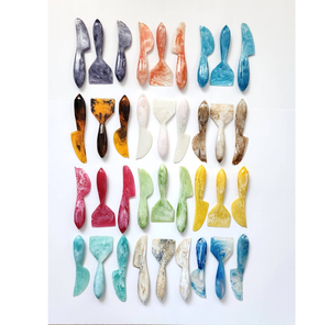 ชุดมีดและส้อมชีสเรซิ่นคุณภาพสูง สินค้าใหม่ อุปกรณ์ครัว ของตกแต่งโต๊ะอาหาร อุปกรณ์ตัดชีส ชุดช้อนส้อมเรซิ่น - Product Image 5