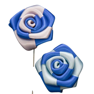 Flor de Solapa Azul y Rosa para Hombre, Boutonnière de Tela para Traje, Blazer, Boda, Fiesta, Ropa Formal, Accesorio de Moda, Regalo - Product Image 4