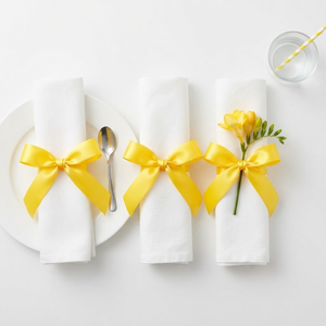 Ruban en satin jaune simple face 12 mm, 100 % polyester, résistant au rétrécissement, vente directe usine, 10 rouleaux x 8 mètres, pour emballage cadeau et nœuds floraux - Product Image 4