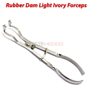 Rubber Dam Light Ivory Forceps 6.88 Inch Stainless Steel German High Quality Reusable Manual Surgical Dental General CE SIGAL - Product Image 2