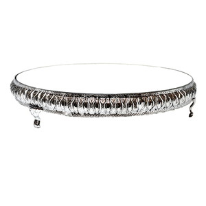Elegant Metal Cake Stand Modern Minimalist Themed Dessert <b>Tables</b> for Weddings <b>Birthdays</b> Anniversaries Multicolor Cake Holder - Product Image 2