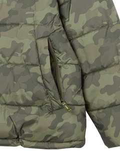 Chaqueta Acolchada de Invierno Estilo Camuflaje para Hombre, con Capucha, Cuello Alto y Cierre, Talla Grande, Casual - Product Image 6