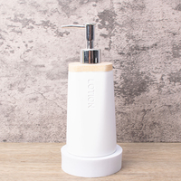 Ensemble de salle de bain moderne de luxe en résine écologique, distributeur de savon six pièces, design pour la maison
