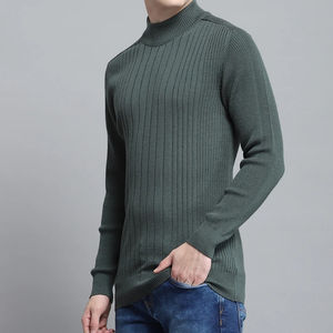 T-shirt à col montant oversize pour homme, en molleton 100 % coton extensible, style décontracté, marque privée - Product Image 5