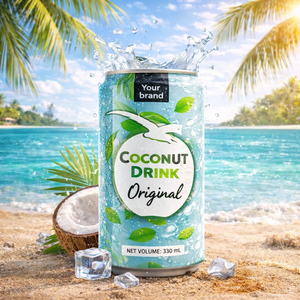 Agua de Coco Pura de Alta Calidad Certificada OEM/TanDo HACCP/ISO/HALAL, 330 ml, Filtrada y Esterilizada, Diseño Gratuito, 80% en Vietnam - Product Image 2