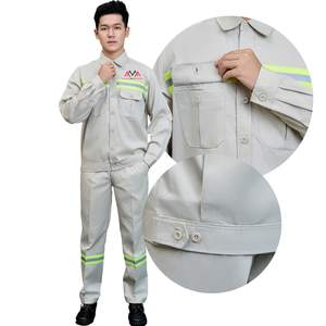 Chemise de travail bleu foncé, nouveau style, uniforme de soudeur, vêtements de travail personnalisés, tenues de travail d'usine pour hommes, uniforme FMF, parmi les plus vendus. - Product Image 3