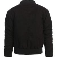 Veste chauffante homme 2026 OEM la plus vendue en faux daim noir, 100 % haute qualité, coupe-vent, écologique, à col montant, faible MOQ