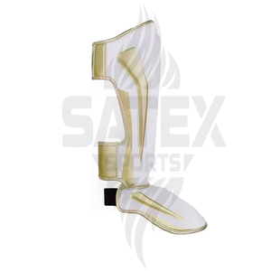 Espinilleras de Boxeo Profesionales de Cuero, Cómodas y de Alta Calidad para Entrenamiento de Kickboxing, con Logotipo Personalizado, Talla y Color - Product Image 5