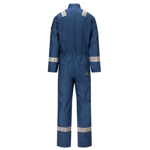 BSCI-cinta reflectante de fábrica, monos azules, traje de caldera retardante de fuego, bata de uniforme para marinos - Product Image 5